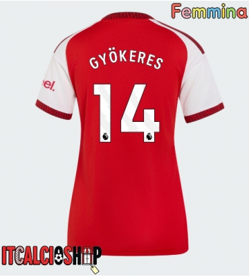 Arsenal Viktor Gyokeres #14 Prima Maglia Femmina 2026-27 Manica Corta